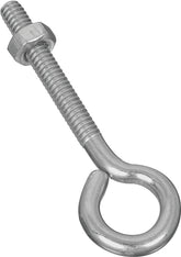 National Hardware N221-119 Eye Bolt, 1/4-20 Thread, 1-3/4 in L Thread, 0.56 in ID Dia Eye, 2.02 in L Shank, Steel, Zinc